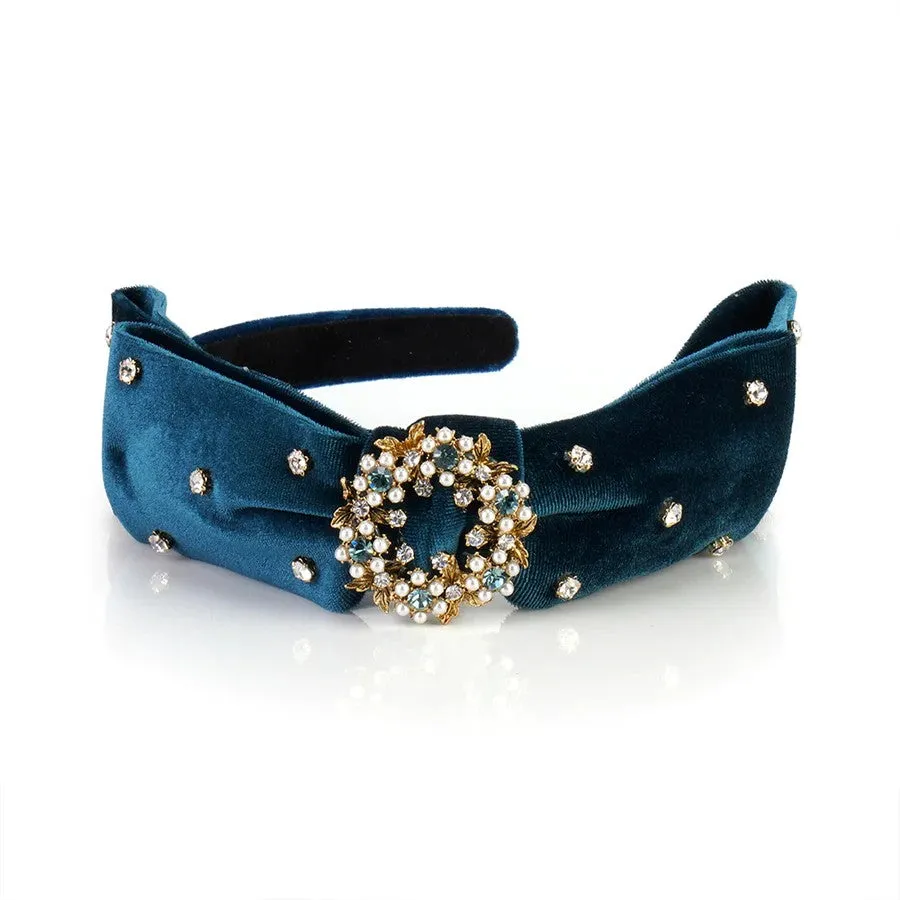 DOUBLE BOW LUXE VELVET HAIRBAND sold by Ruumur product image thumbnail 4
