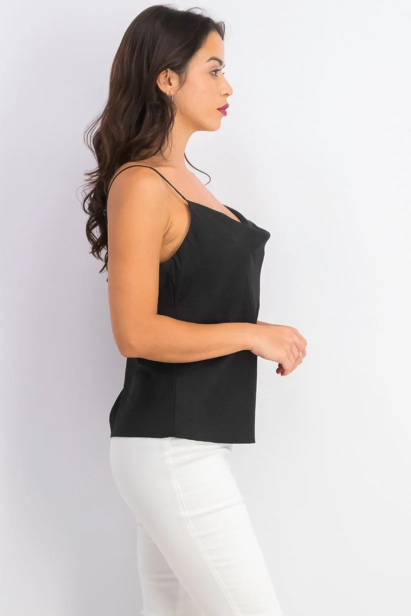 Leyden Women's Cowlneck Jacquard Camisole Dark Gray Size Medium sold by Ruumur product image thumbnail 2