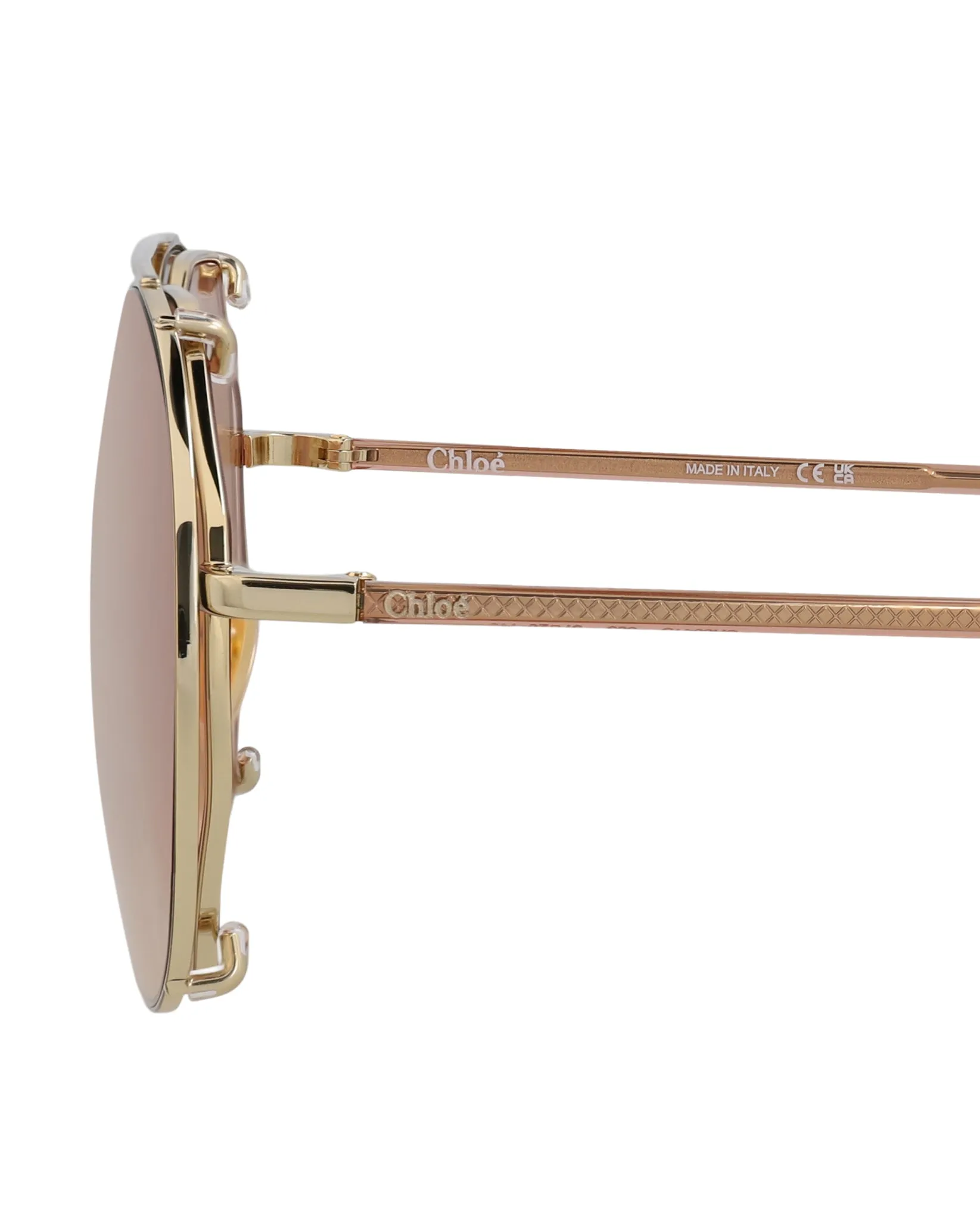 Chloe Round-Frame Metal Sunglasses, Style # CH0041S-30009770003 sold by Ruumur product image thumbnail 4