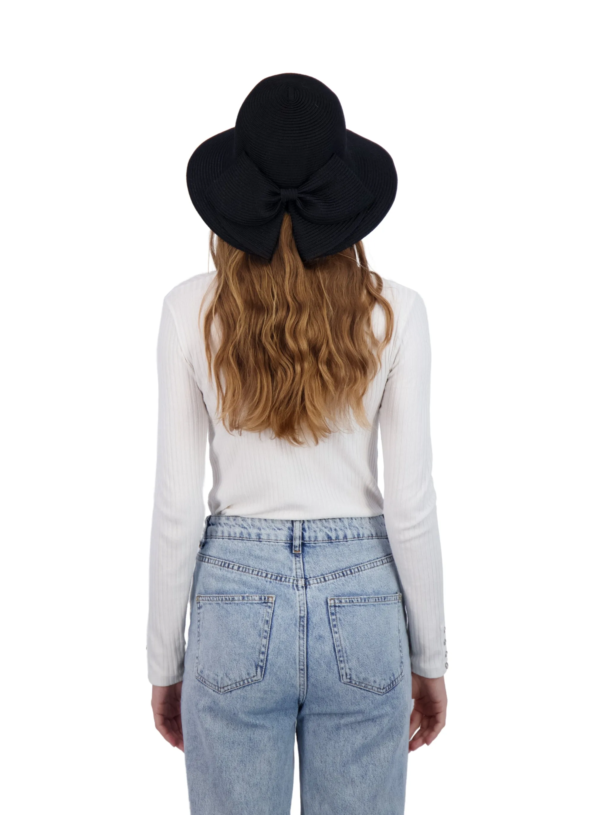 Laundry By Shelli Segal Women's Straw Cloche with Folded Back Bow sold by Ruumur product image thumbnail 2