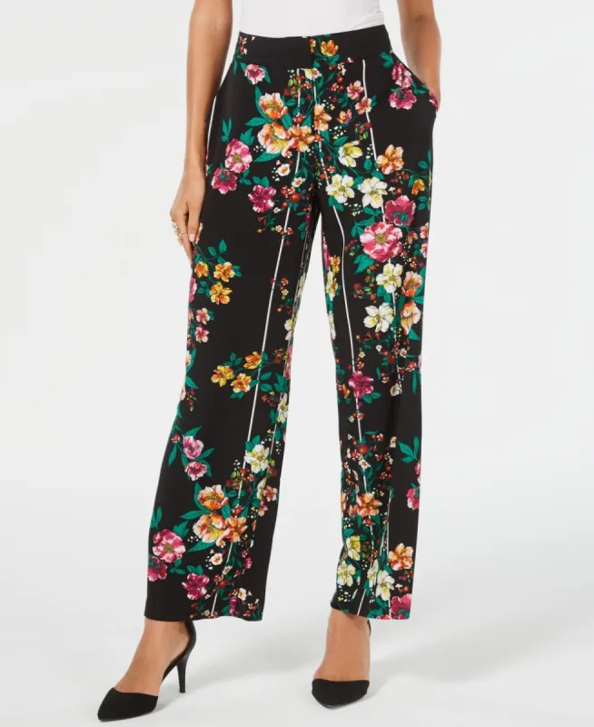 Thalia Sodi Women's Wide Leg Pants Black Size X-Small sold by Ruumur