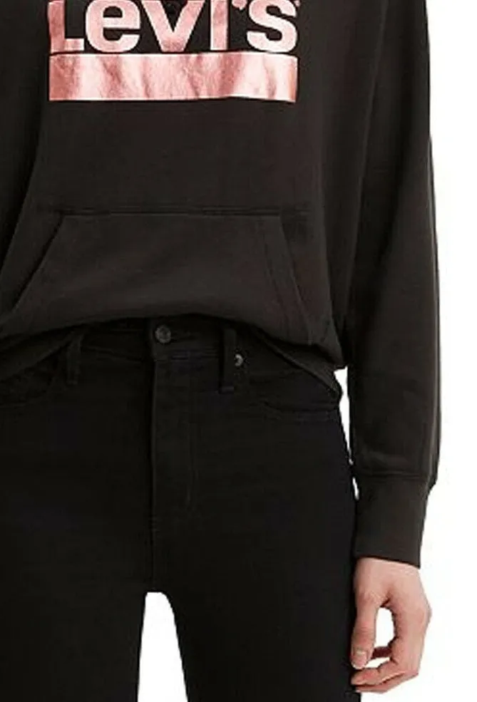 Levi's Women's Metallic Logo-Print Hoodie Black Size Extra Small sold by Ruumur product image thumbnail 3