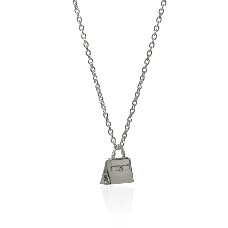Salvatore Ferragamo Charms Sterling Silver Pendant Necklace 704717 made by Salvatore Ferragamo