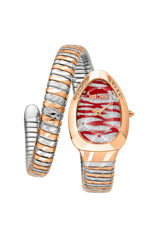 Just Cavalli Women's JC1L225M0105 Signature Snake 22mm Quartz Watch sold by Ruumur