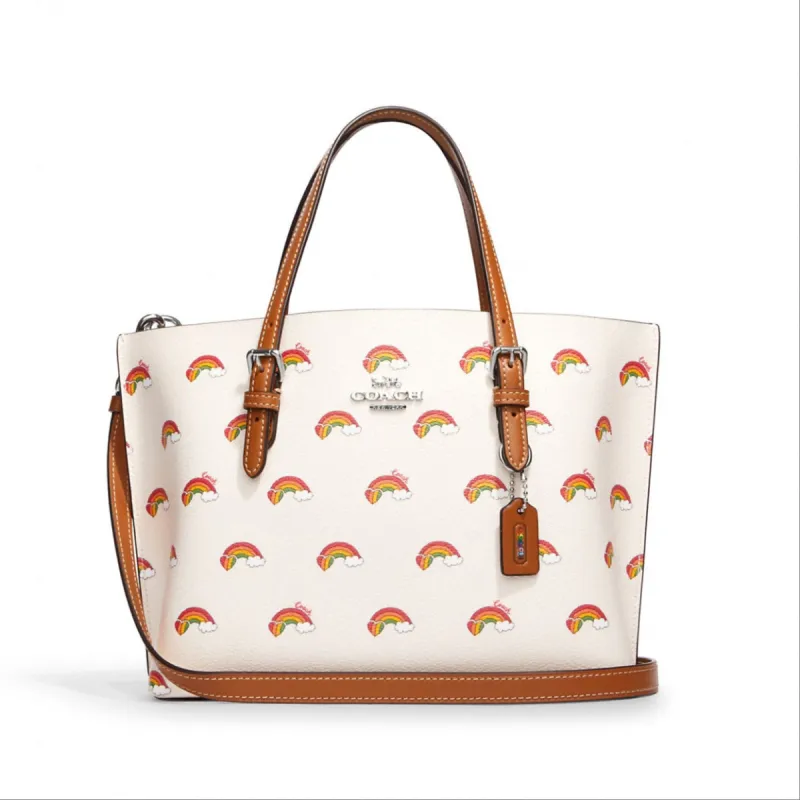 Coach Mollie Tote 25 With Rainbow Print sold by Ruumur