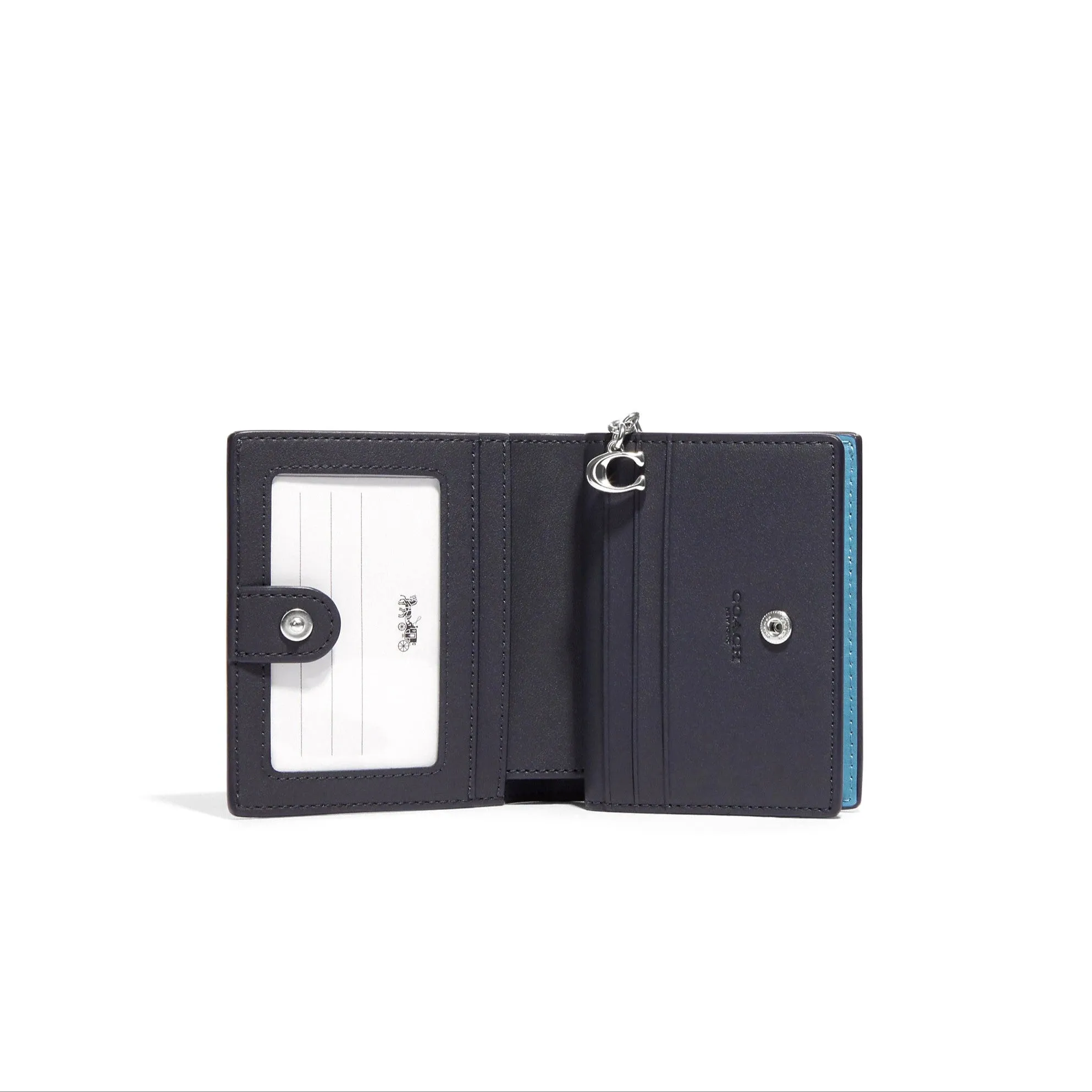 Coach Women's Blue Multi Snap Wallet With Dolphin Print sold by Ruumur product image thumbnail 2