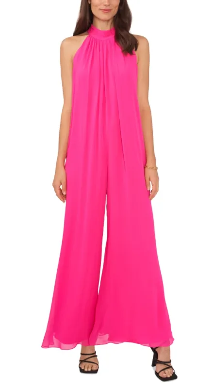 Vince Camuto Women's Halter Jumpsuit Pink Size Medium sold by Ruumur
