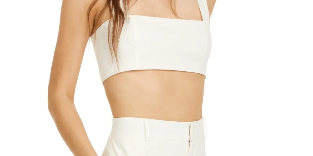 Danielle Bernstein Women's Cropped Tank Top White Size 14 sold by Ruumur product image thumbnail 3