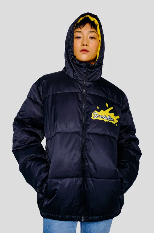 Members Only Women's Rad Spongebob Puffer Oversized Jacket sold by Ruumur