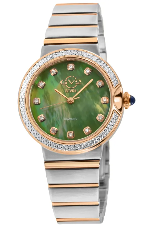GV2 by Gevril Women's Sorrento 32mm Quartz Watch 12448B sold by Ruumur