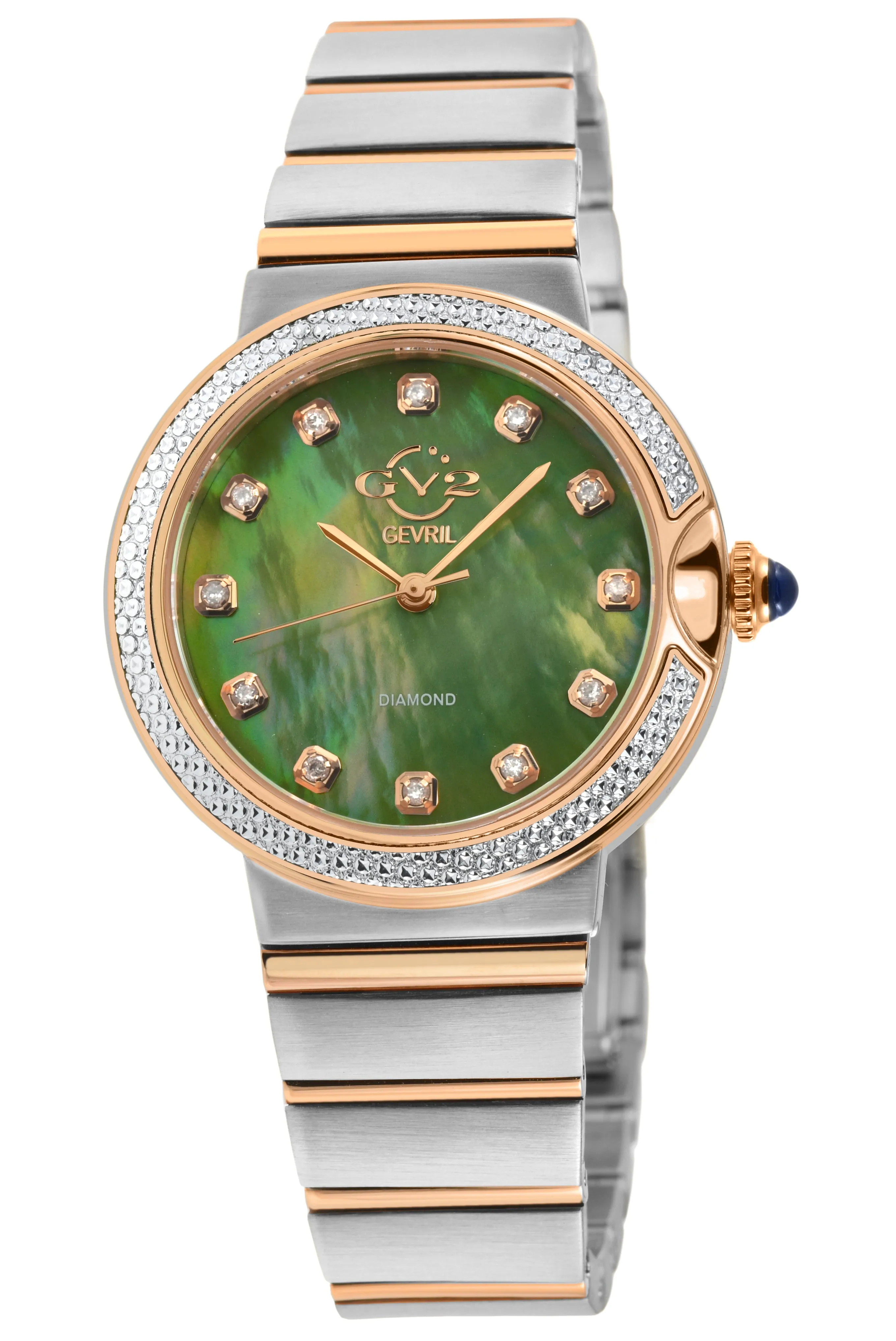 GV2 by Gevril Women's Sorrento 32mm Quartz Watch 12448B sold by Ruumur