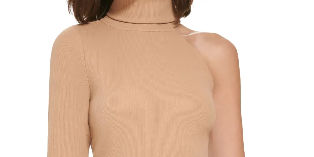 Calvin Klein Women's One Shoulder Turtleneck Top Brown Size Large sold by Ruumur product image thumbnail 2