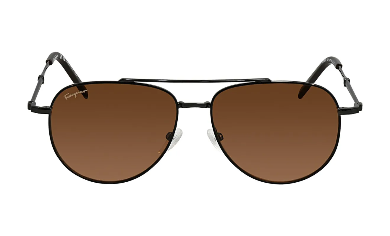 Salvatore Ferragamo Unisex Black Sunglasses SF_226S_021_58mm sold by Ruumur