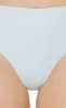 DKNY Women's Textured High-Waist Bikini Bottom Swimsuit Blue Size M sold by Ruumur