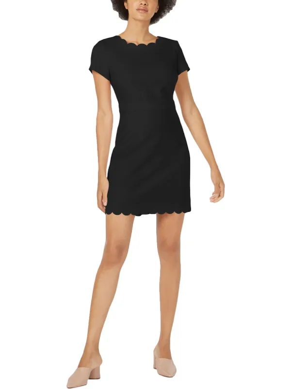 Maison Jules Women's Scalloped Sheath Dress Black Size 6 sold by Ruumur