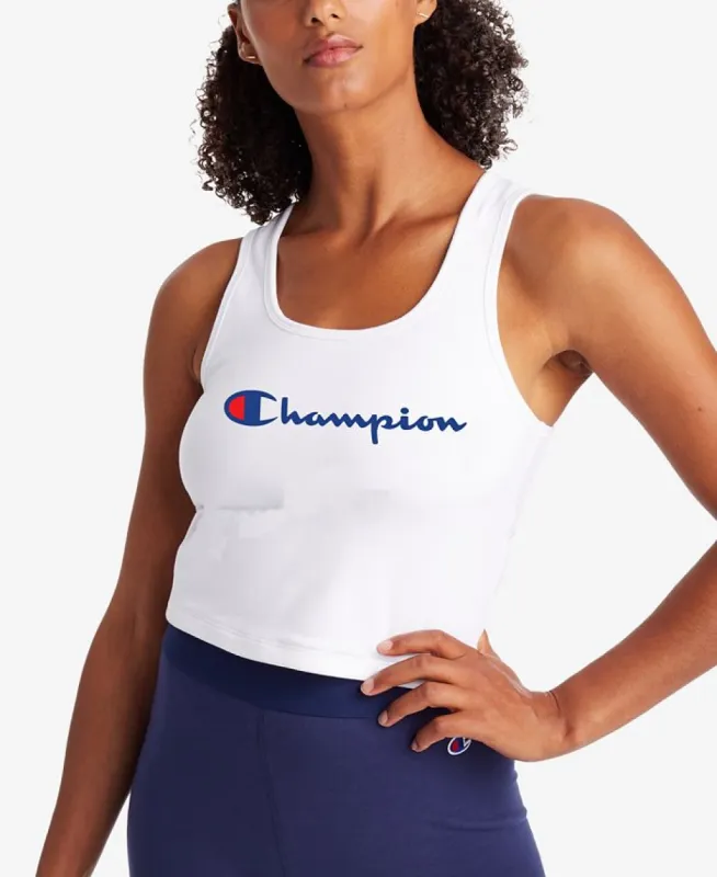 Champion Women's Authentic Graphic Crop Top White Size Small made by Ruumur