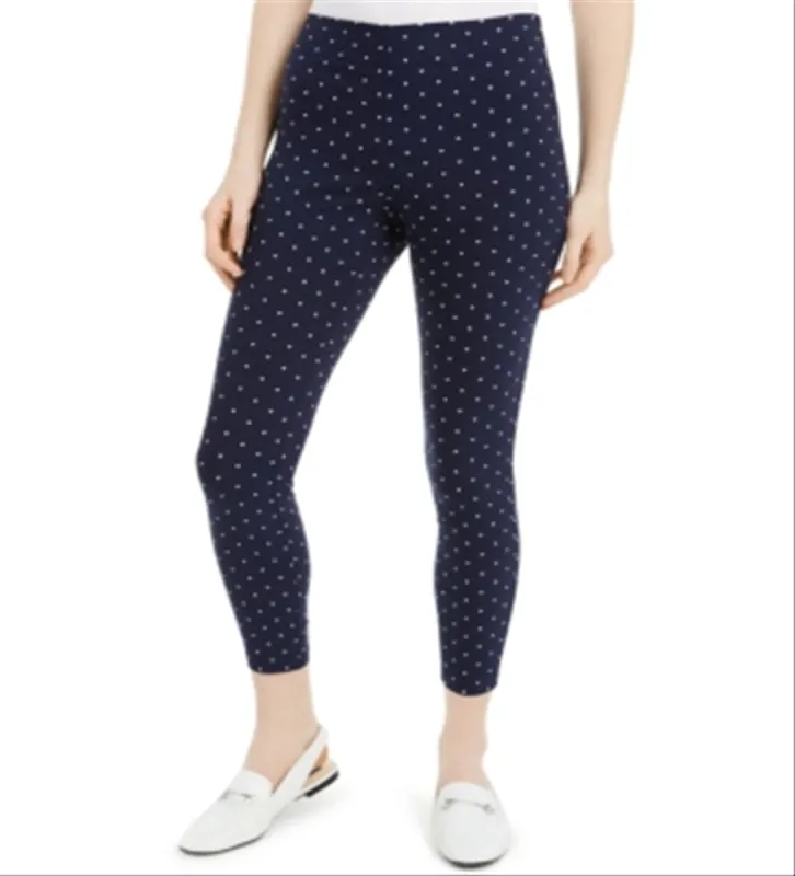 Maison Jules Women's Polka Dot Pants Blue Size X-Small sold by Ruumur