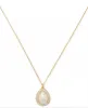 Kate Spade Pavé Halo Mini Pearl Pendant Necklace sold by Ruumur
