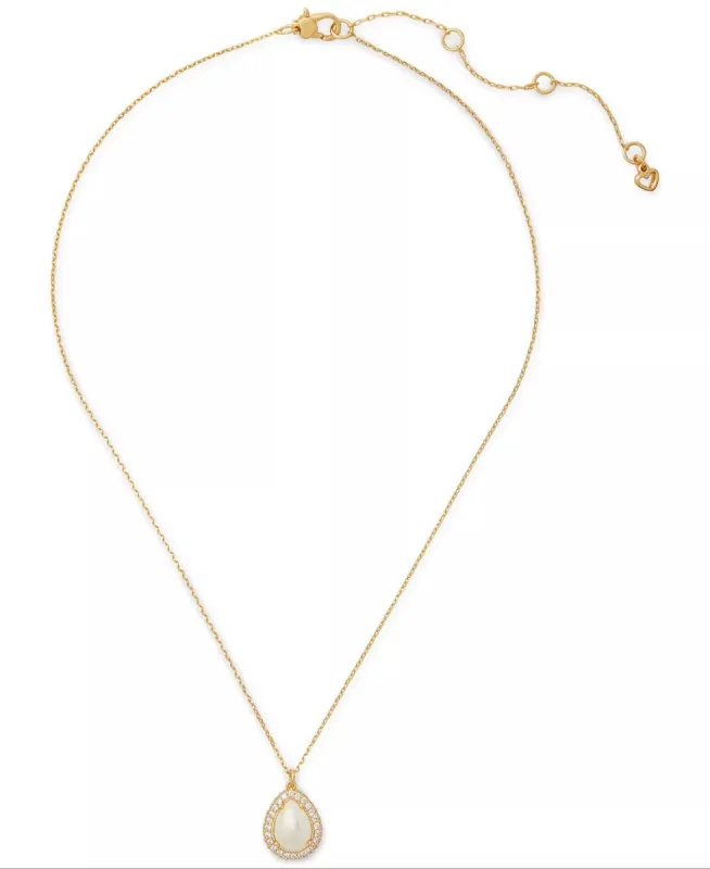 Kate Spade Pavé Halo Mini Pearl Pendant Necklace sold by Ruumur