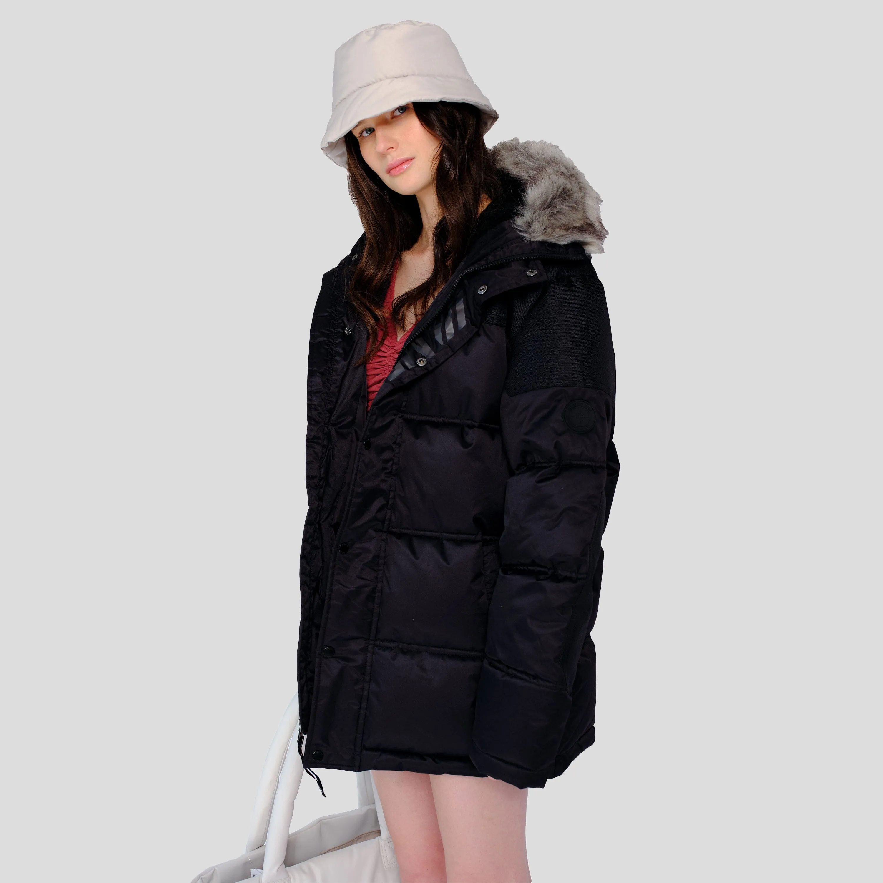 Members Only Women's Heavy Snorkel Oversized Jacket sold by Ruumur product image thumbnail 5