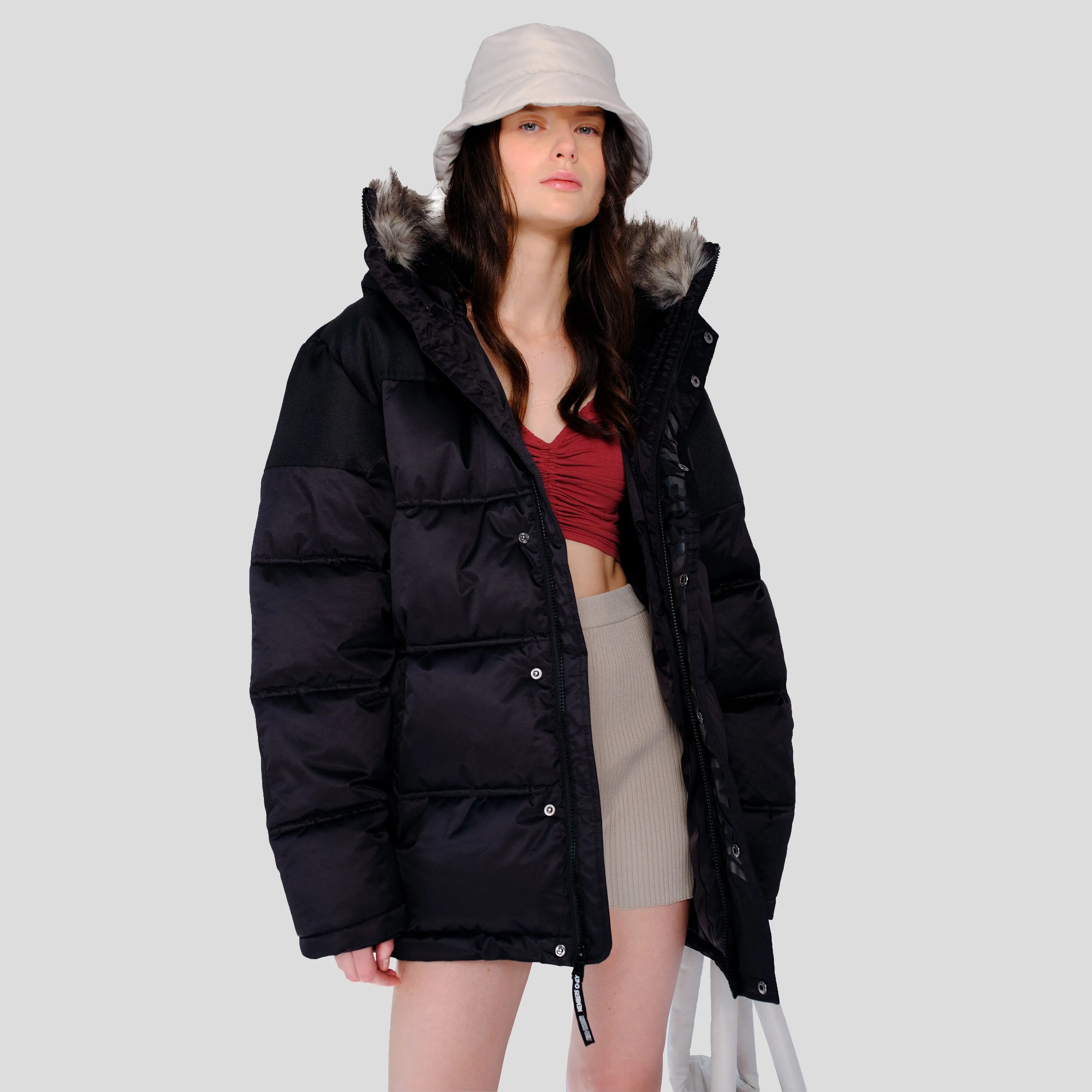 Members Only Women's Heavy Snorkel Oversized Jacket sold by Ruumur product image thumbnail 4