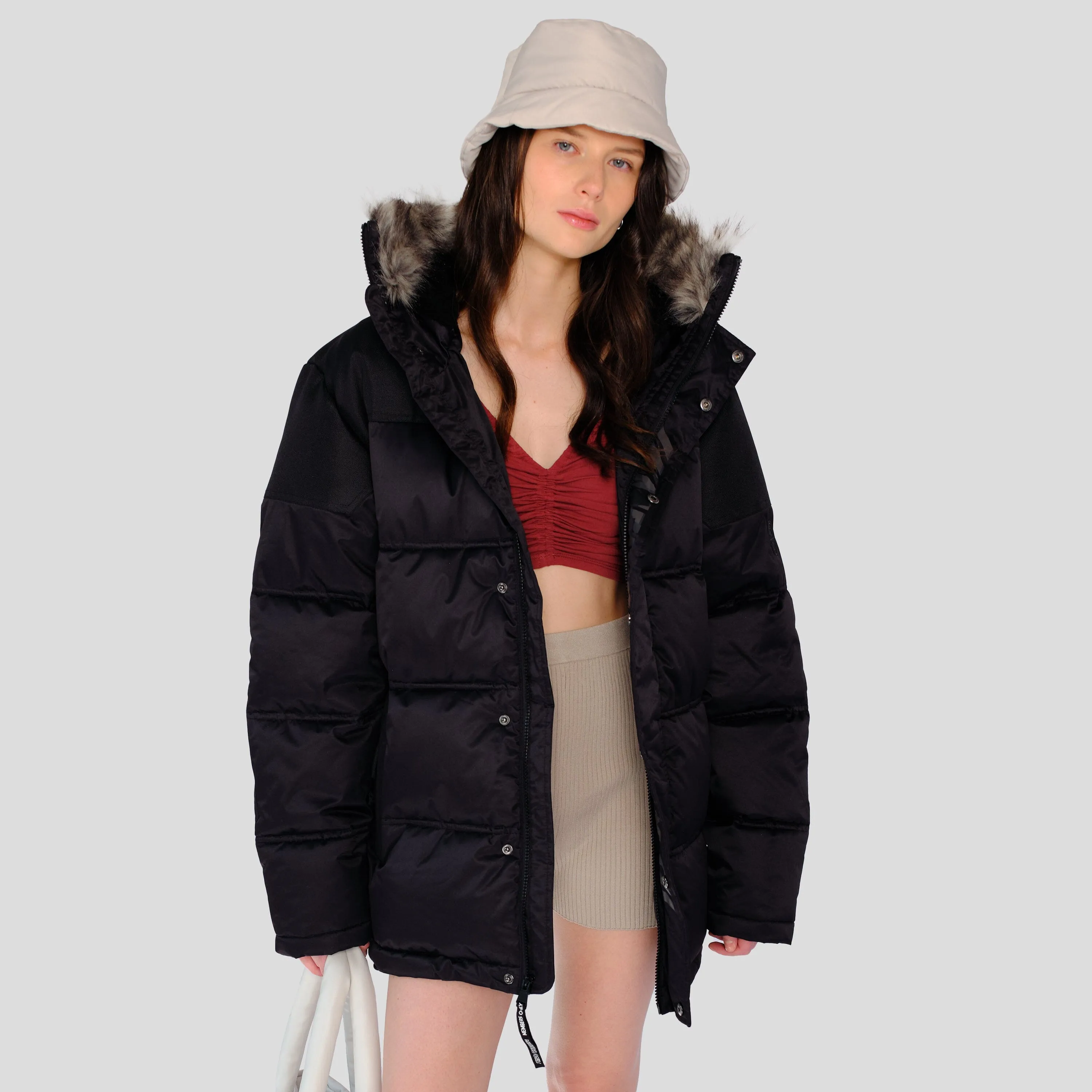 Members Only Women's Heavy Snorkel Oversized Jacket sold by Ruumur product image thumbnail 2