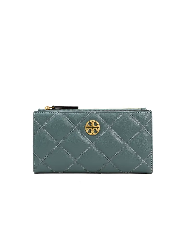 Tory Burch Arctic Willa Slim Envelope Wallet sold by Ruumur