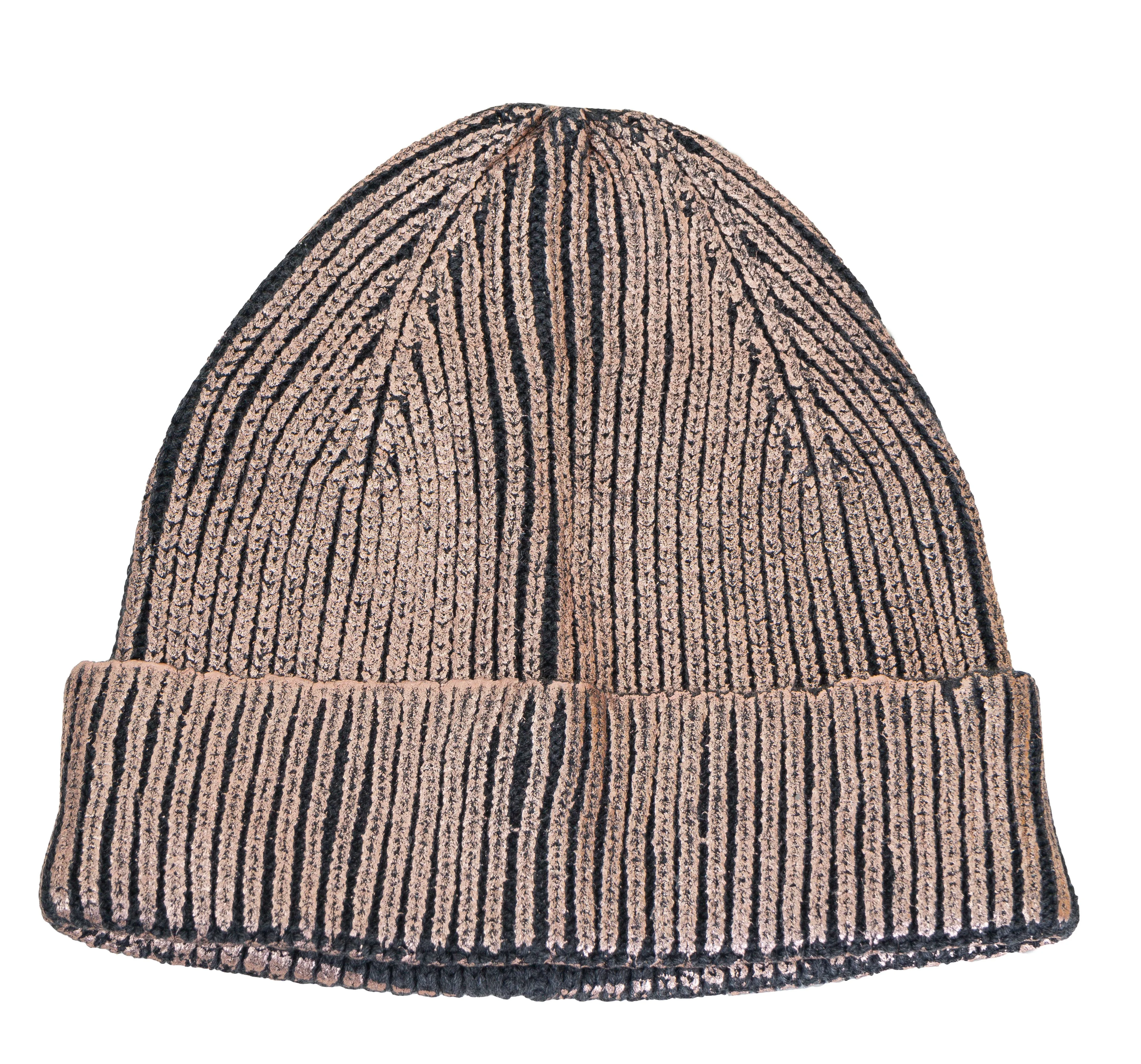 Rebecca and Rifka Knitted Metallic Beanie(BW-120-ROGD) sold by Ruumur product image thumbnail 2