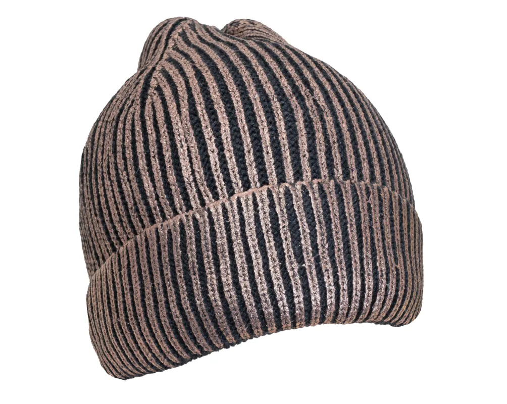 Rebecca and Rifka Knitted Metallic Beanie(BW-120-ROGD) sold by Ruumur