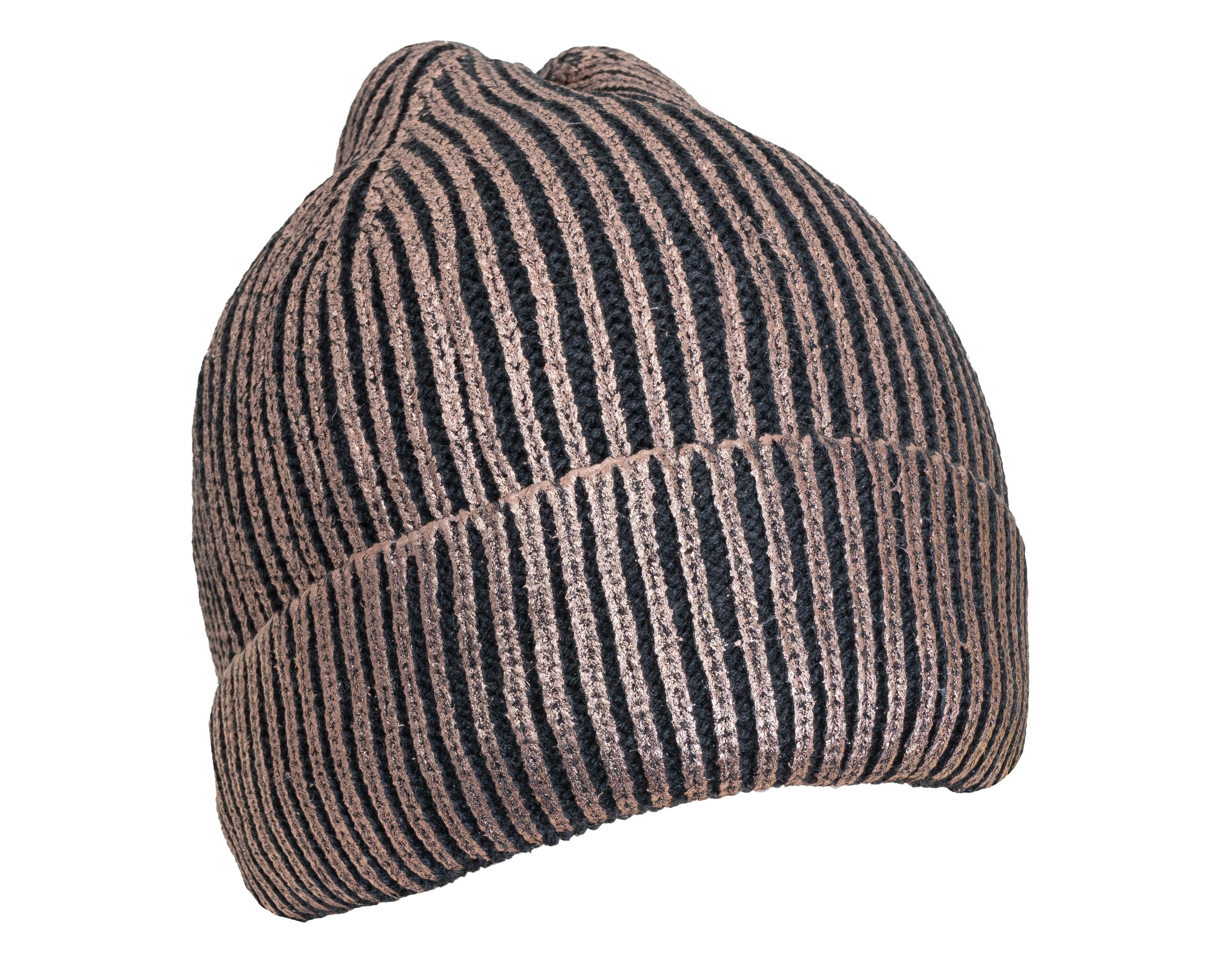 Rebecca and Rifka Knitted Metallic Beanie(BW-120-ROGD) sold by Ruumur