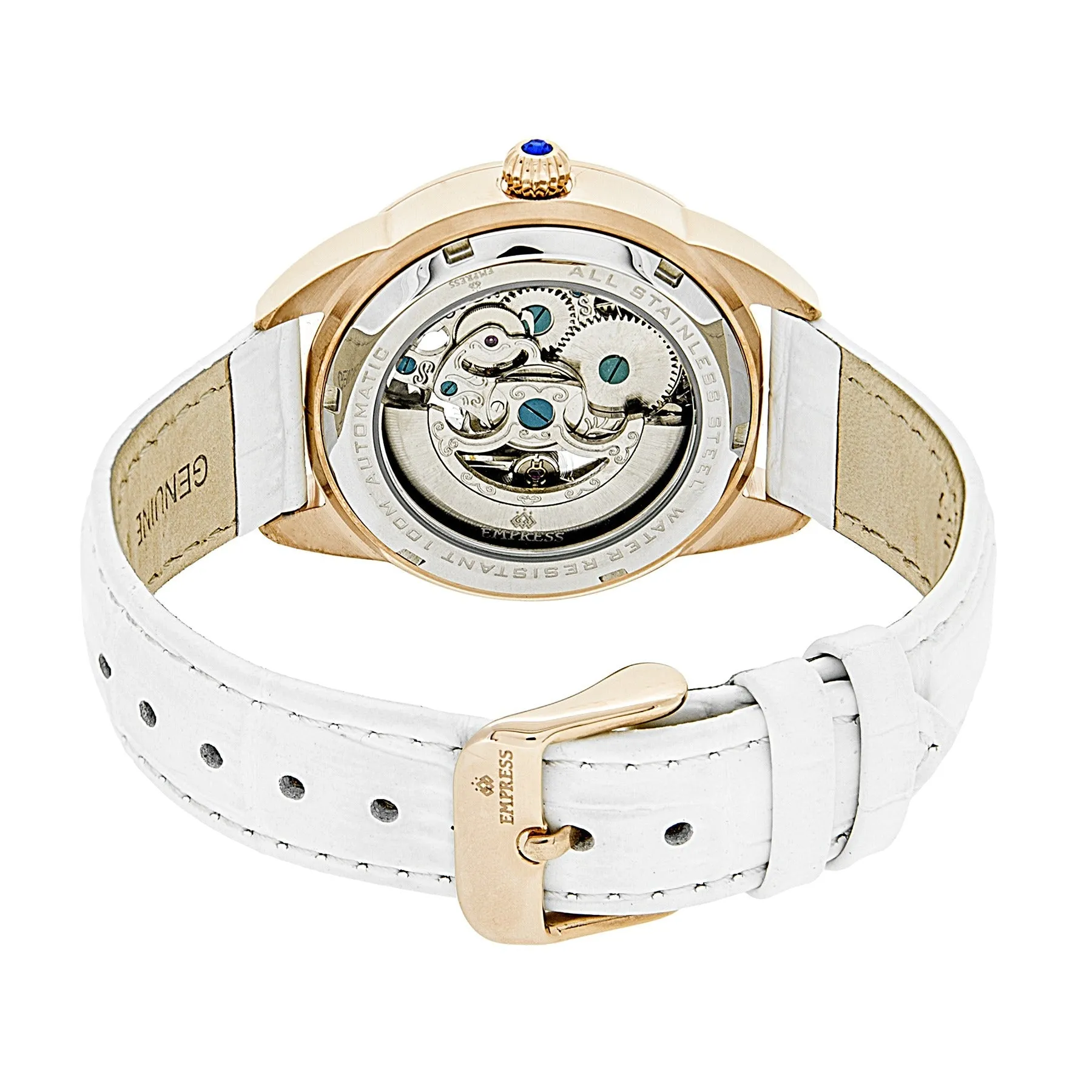 Empress Godiva Automatic MOP Leather-Band Watch - Rose Gold/White sold by Ruumur product image thumbnail 2