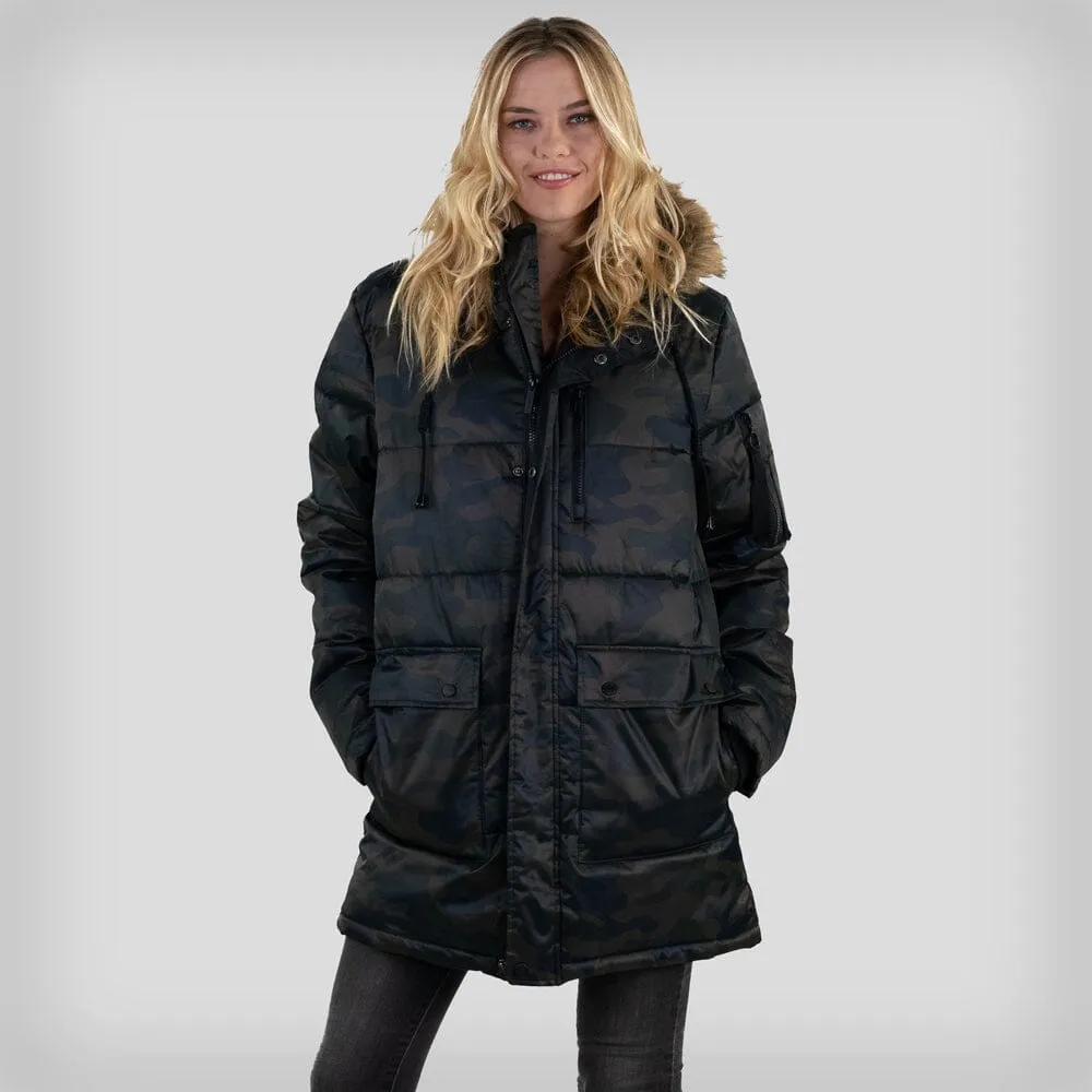 Members Only Women's Snorkel Puffer Oversized Jacket sold by Ruumur