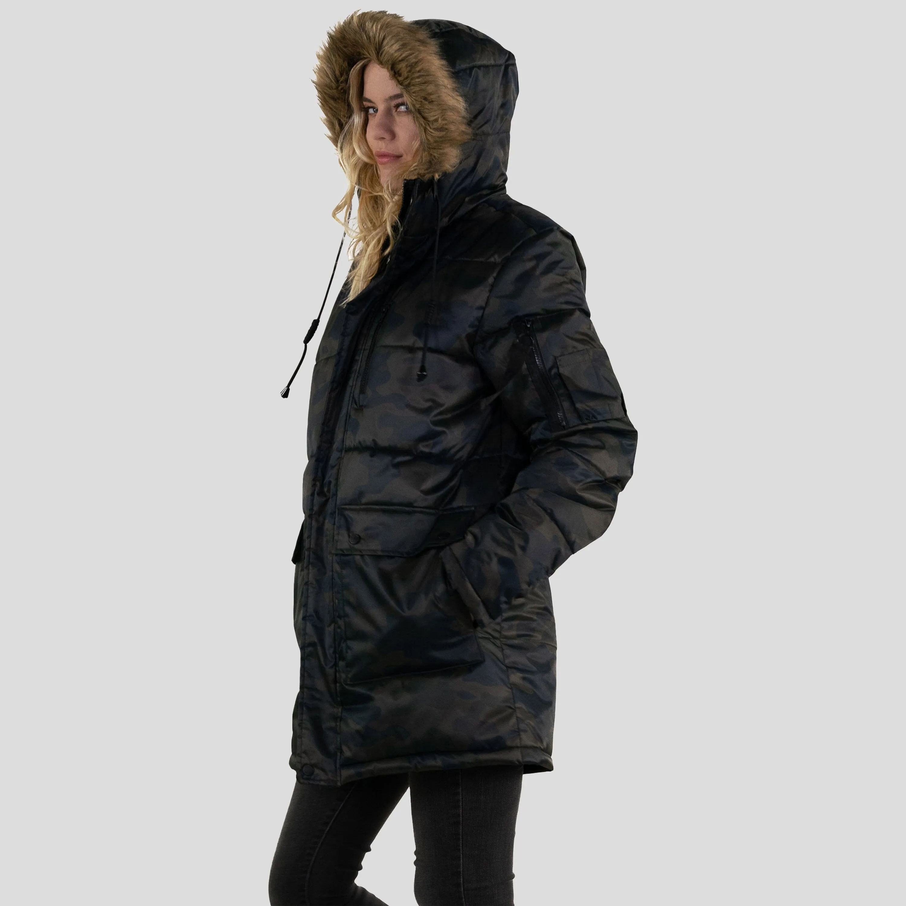 Members Only Women's Snorkel Puffer Oversized Jacket sold by Ruumur product image thumbnail 3
