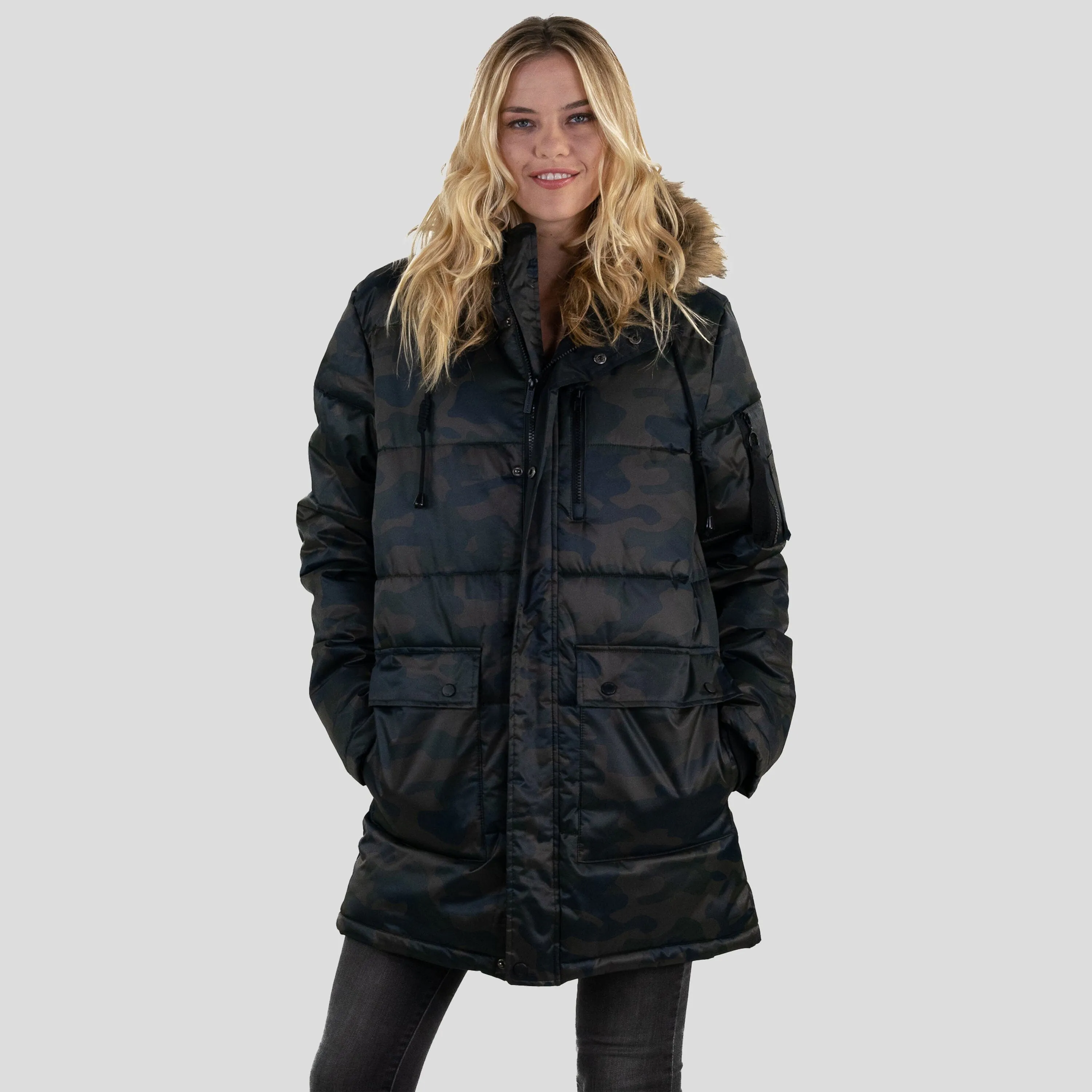 Members Only Women's Snorkel Puffer Oversized Jacket sold by Ruumur product image thumbnail 2