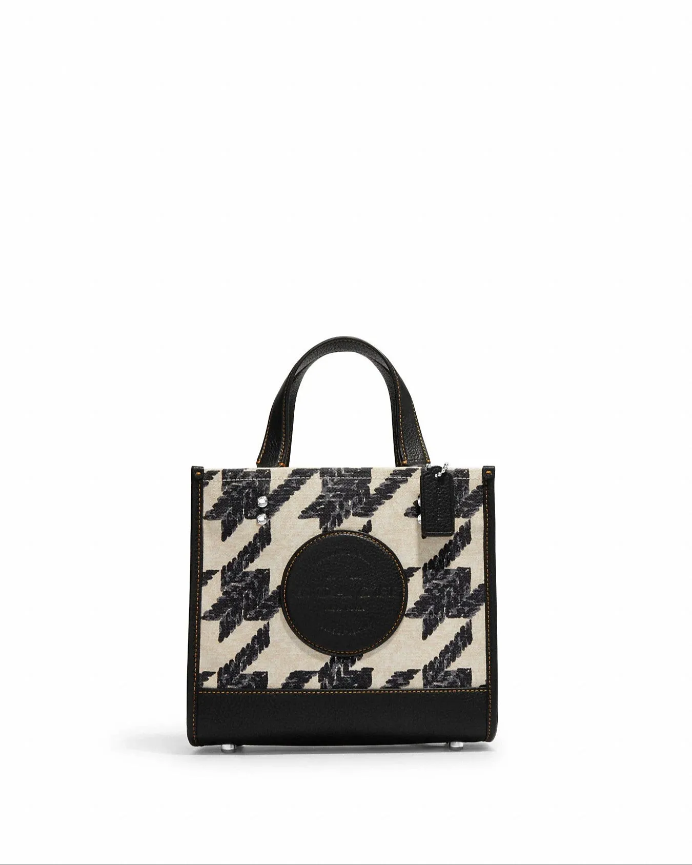 Coach Dempsey Tote 22 With Houndstooth Print And Patch sold by Ruumur