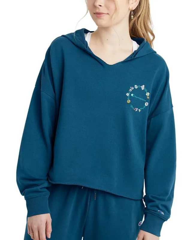Champion Women's Campus French Terry Hoodie Blue Size Small sold by Ruumur