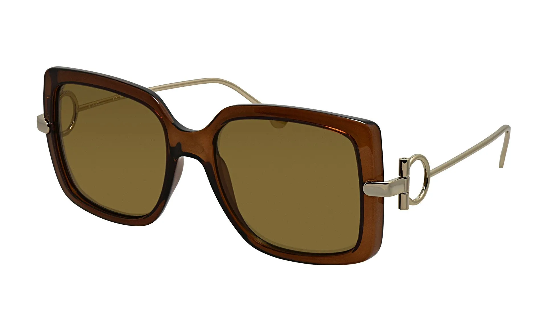 Salvatore Ferragamo Women Brown Sunglasses SF_913S_210_55mm sold by Ruumur product image thumbnail 2