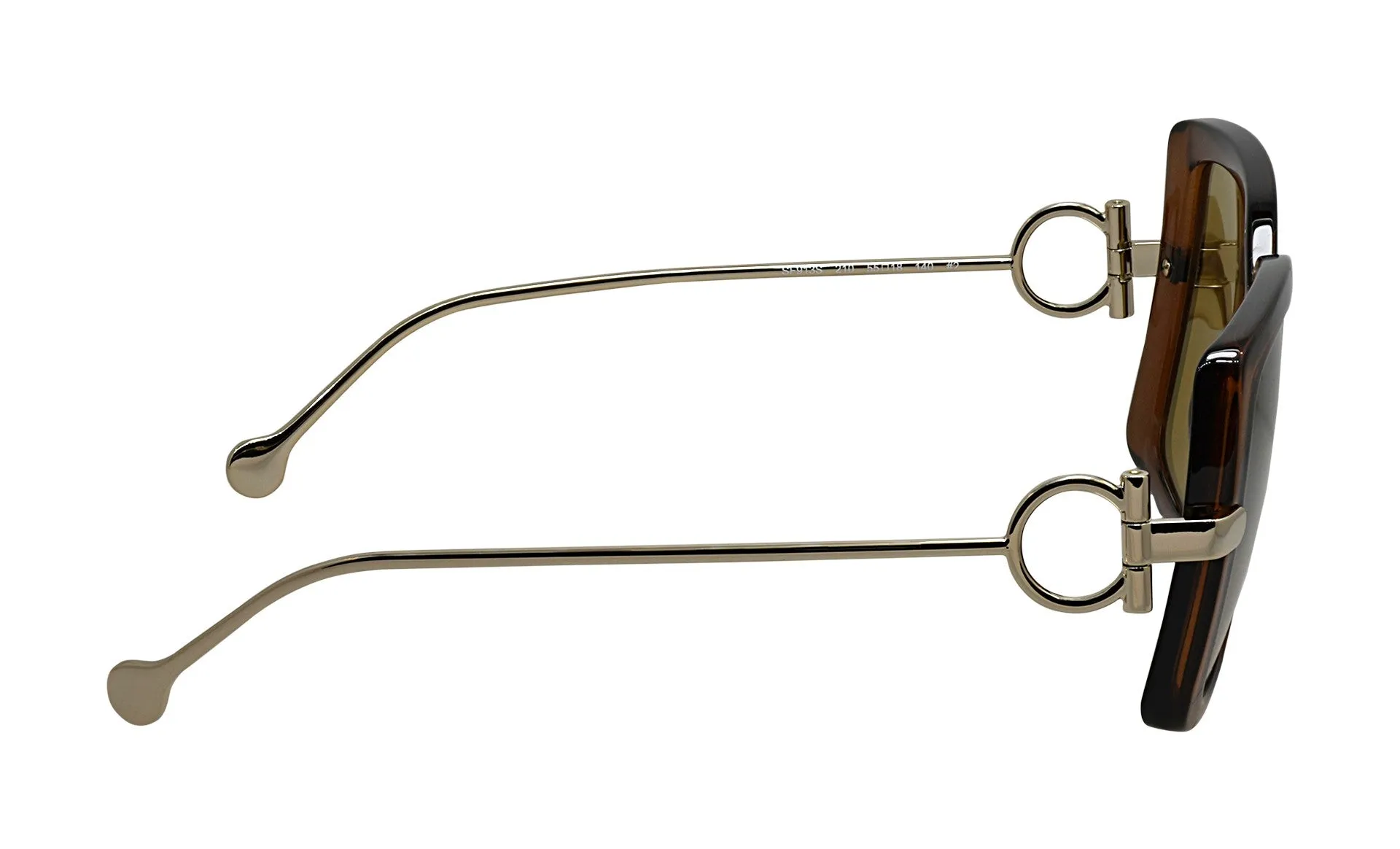 Salvatore Ferragamo Women Brown Sunglasses SF_913S_210_55mm sold by Ruumur product image thumbnail 3