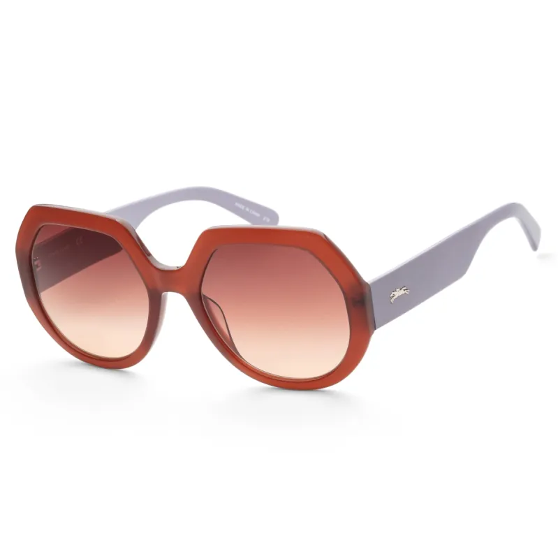 Longchamp Women's 55mm Brown and Lavender Sunglasses LO655S-200 sold by Ruumur