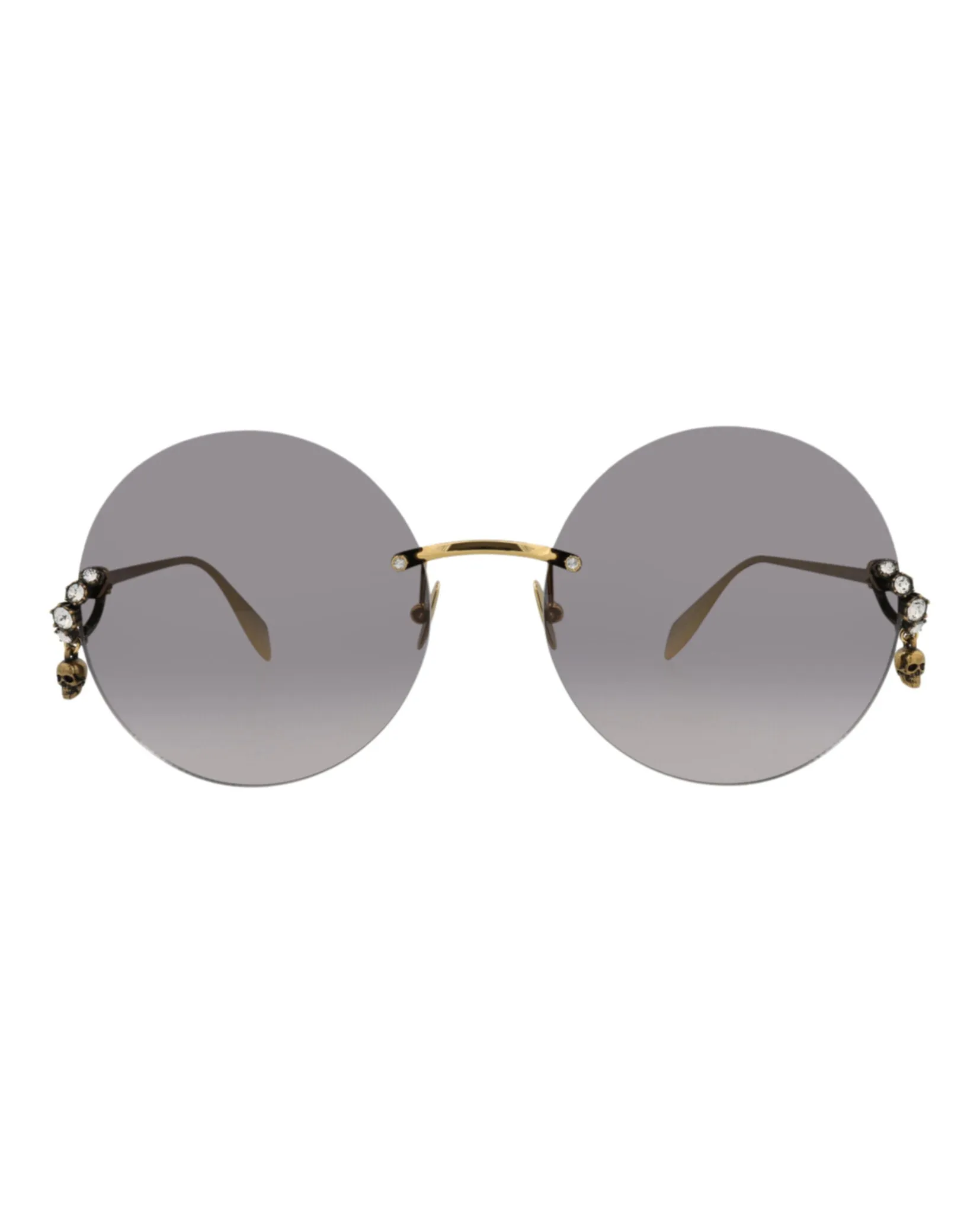 Alexander McQueen Cat Eye-Frame Metal Sunglasses, Style # AM0418S-30014346001 sold by Ruumur