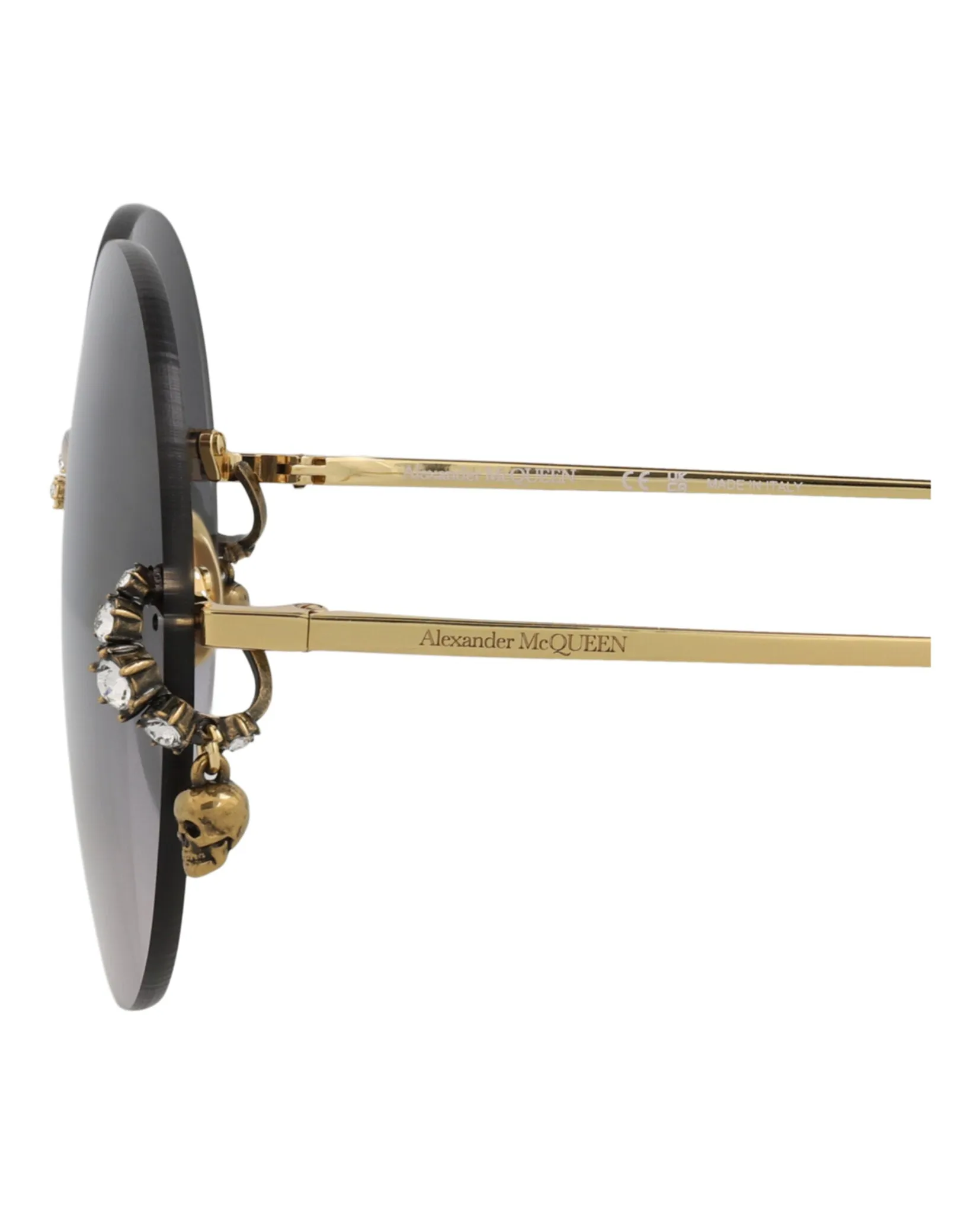 Alexander McQueen Cat Eye-Frame Metal Sunglasses, Style # AM0418S-30014346001 sold by Ruumur product image thumbnail 3