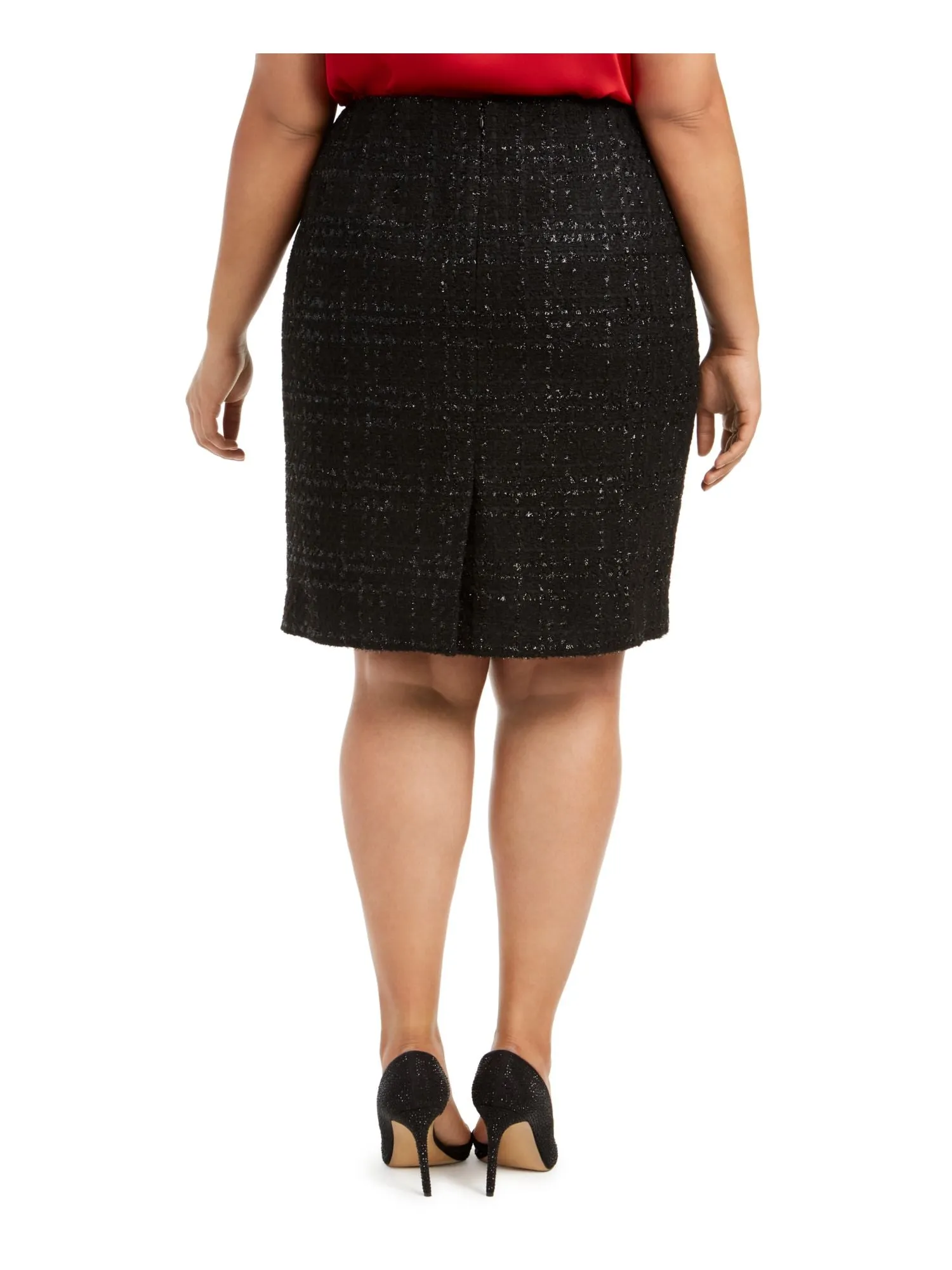 CALVIN KLEIN Women's Knee Length Pencil Wear to Work Skirt Black Size 2X sold by Ruumur product image thumbnail 2