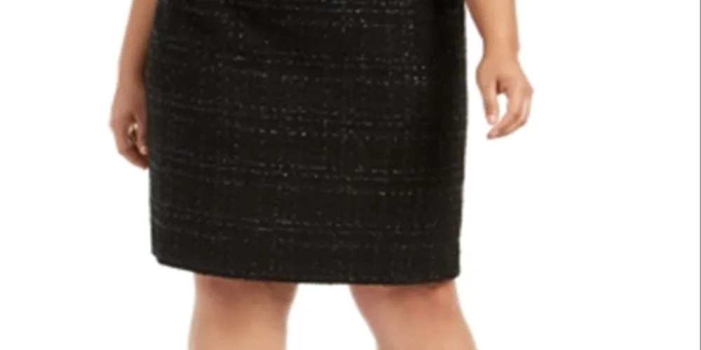 CALVIN KLEIN Women's Knee Length Pencil Wear to Work Skirt Black Size 2X sold by Ruumur product image thumbnail 5