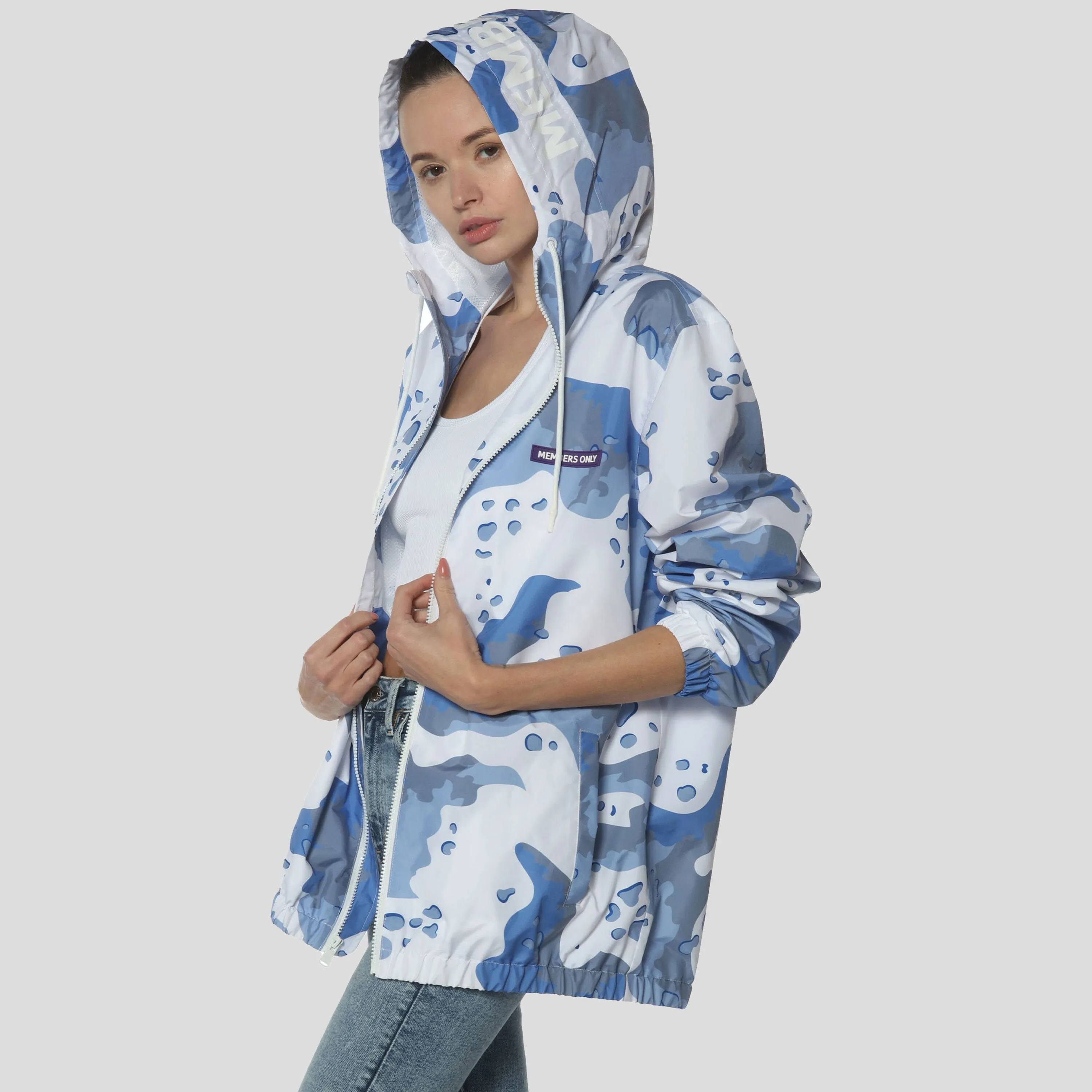 Members Only Women's Windbreaker Oversized Jacket sold by Ruumur product image thumbnail 2