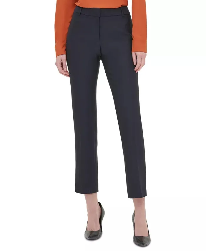 Calvin Klein Women's Twill Slim-Leg Pants Navy Size 12 sold by Ruumur