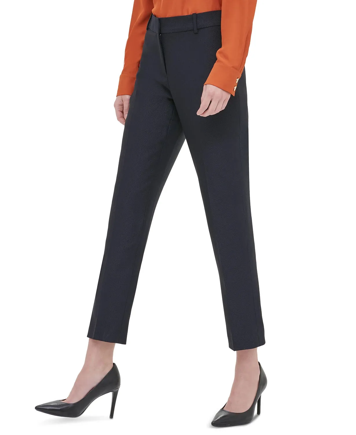 Calvin Klein Women's Twill Slim-Leg Pants Navy Size 12 sold by Ruumur product image thumbnail 3