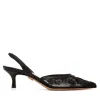Lulu Black Mesh Sandal sold by Ruumur