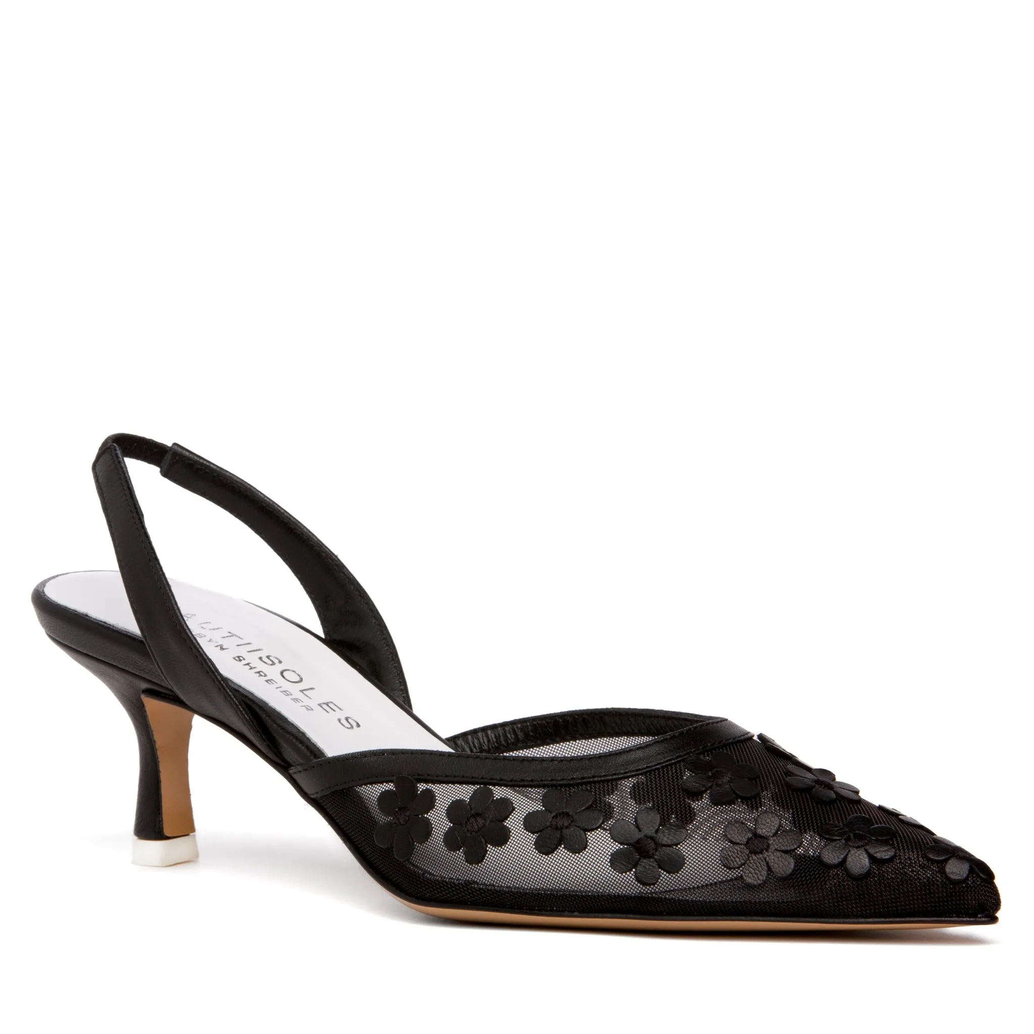 Lulu Black Mesh Sandal sold by Ruumur