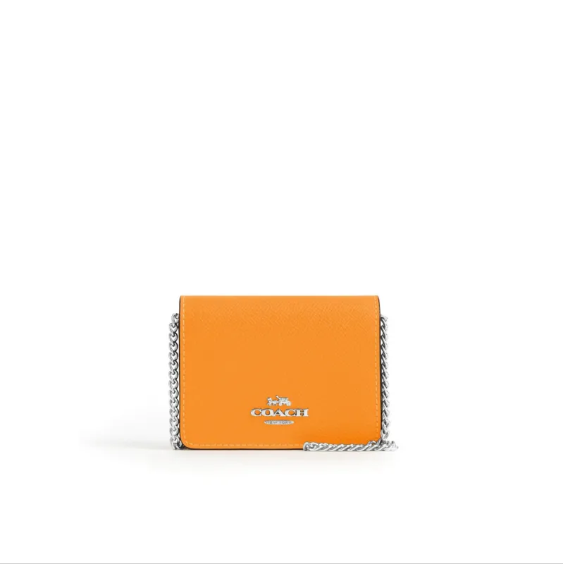 Coach Mini Wallet On A Chain In Colorblock sold by Ruumur
