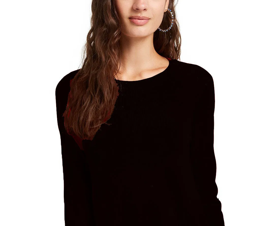 Planet Gold Juniors' Women's Crewneck Sweater Black Size Medium sold by Ruumur product image thumbnail 2